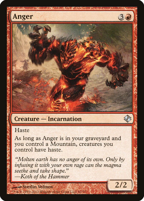 Anger (51) - Duel Decks: Venser vs. Koth (DDI)