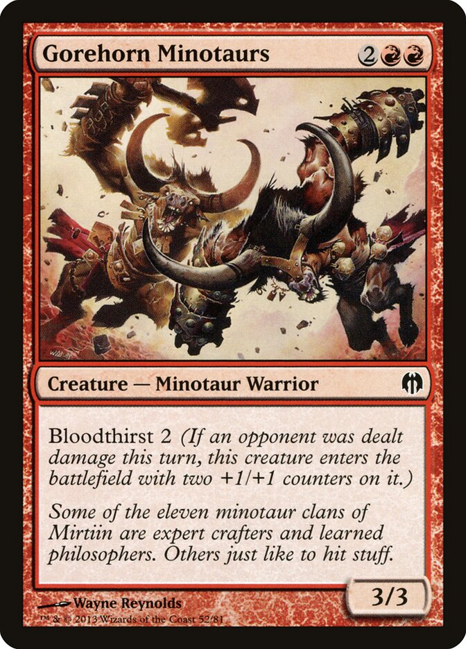 Gorehorn Minotaurs (52) - Duel Decks: Heroes vs. Monsters (DDL)