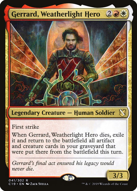 Gerrard, Weatherlight Hero (41) - Commander 2019 (C19)
