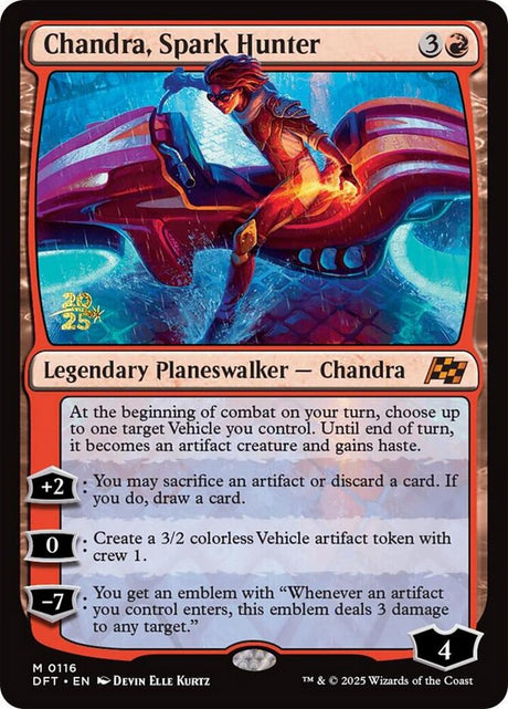 Chandra, Spark Hunter (116s) - Aetherdrift Promos (PDFT)