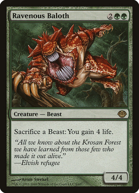 Ravenous Baloth (8) - Duel Decks: Garruk vs. Liliana (DDD)