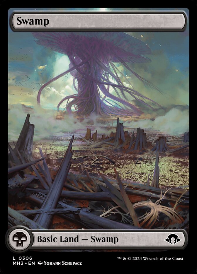 Swamp (306) - [Foil, Full Art] Modern Horizons 3 (MH3)