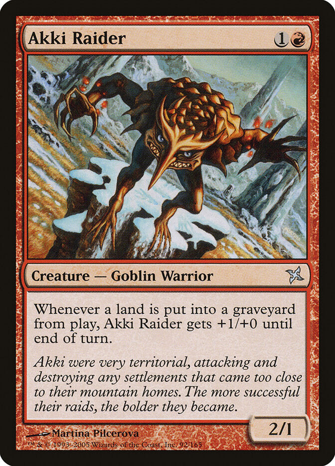Akki Raider (92) - Betrayers of Kamigawa (BOK)