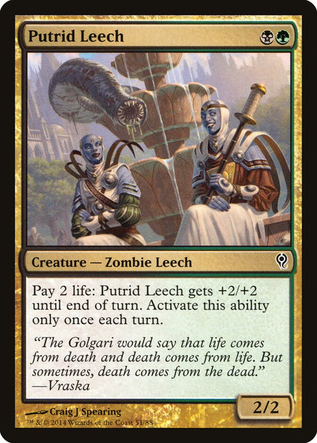 Putrid Leech (51) - Duel Decks: Jace vs. Vraska (DDM)