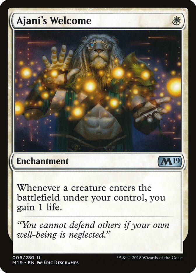 Ajani's Welcome (6) - Core Set 2019 (M19)