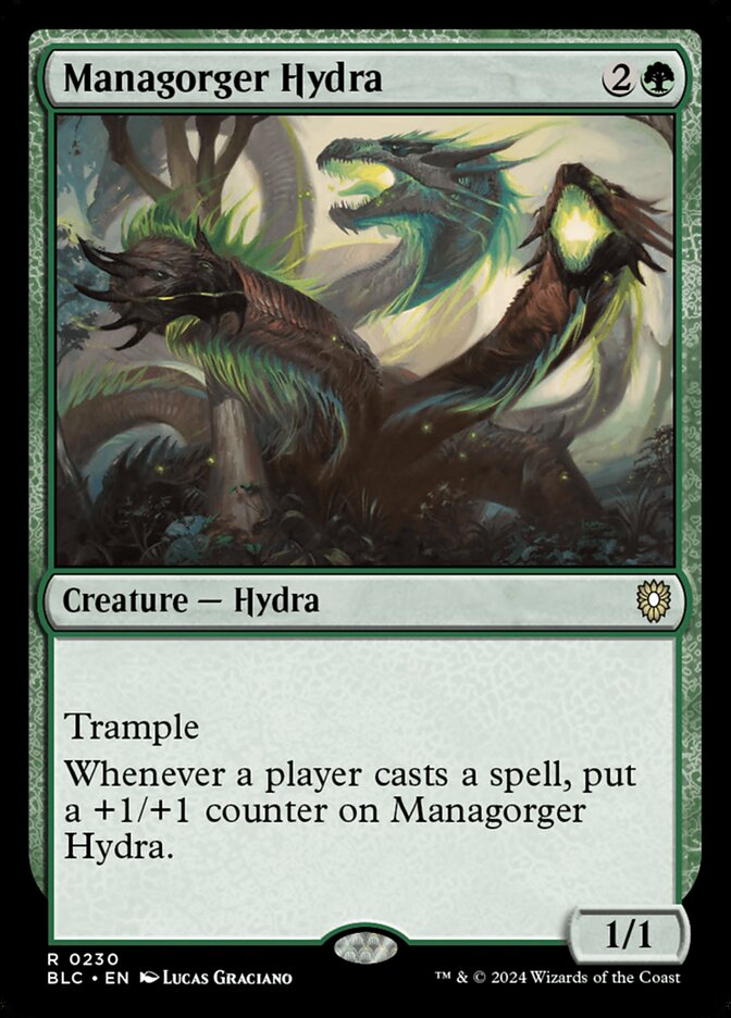 Managorger Hydra (230) - Bloomburrow Commander (BLC)