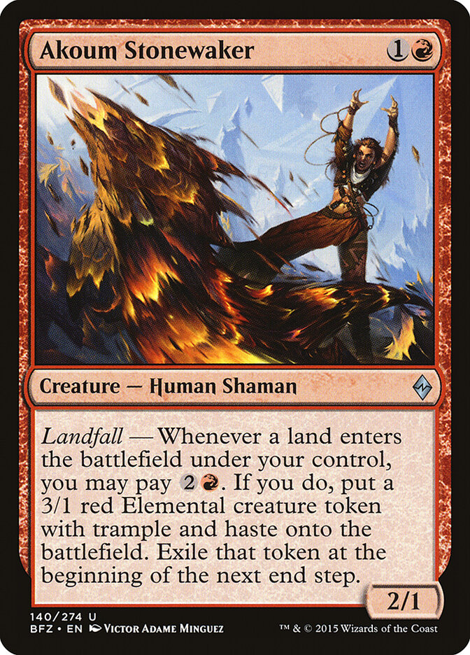 Akoum Stonewaker (140) - Battle for Zendikar (BFZ)