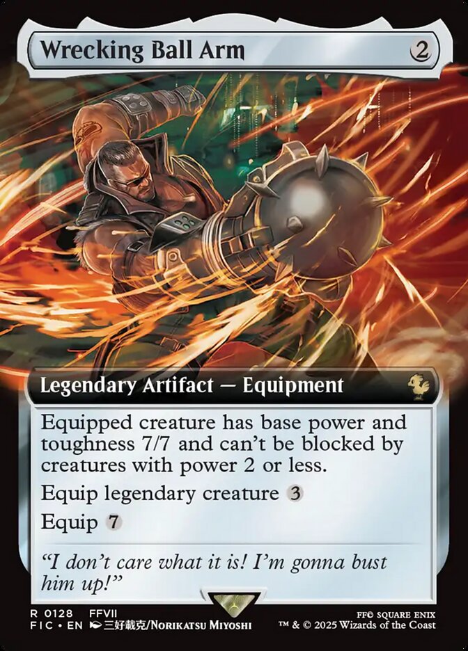 Wrecking Ball Arm (128) - [Foil, Extended Art] Final Fantasy Commander (FIC)