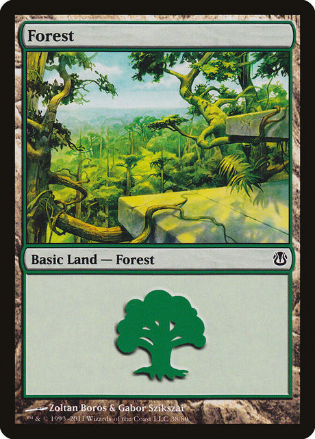 Forest (38) - Duel Decks: Ajani vs. Nicol Bolas (DDH)