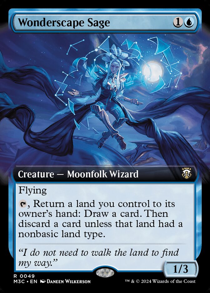 Wonderscape Sage - [Foil, Extended Art] Modern Horizons 3 Commander (M3C)