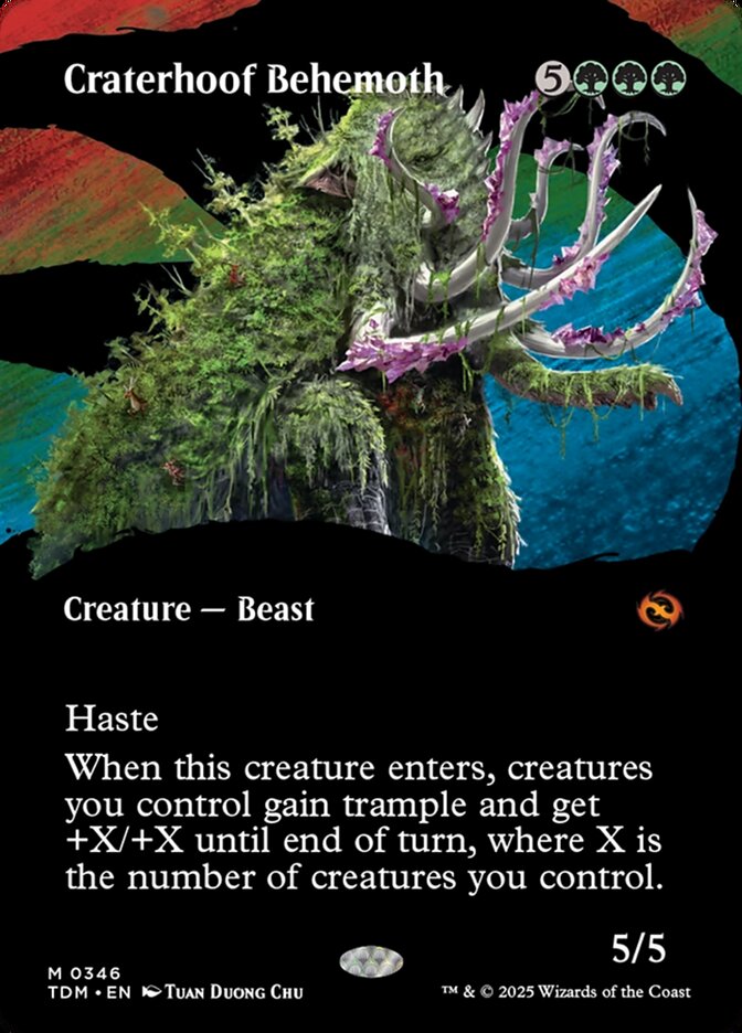 Craterhoof Behemoth (346) - Tarkir: Dragonstorm (TDM)