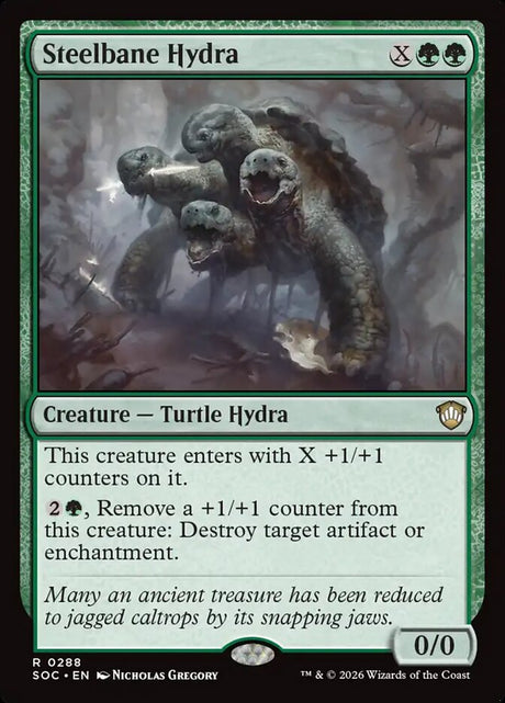Steelbane Hydra (288) - Secrets of Strixhaven Commander (SOC)