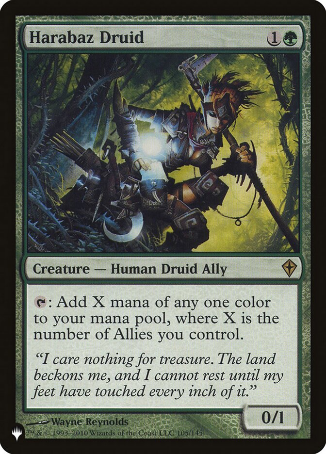 Harabaz Druid (WWK-105) - The List (PLST)