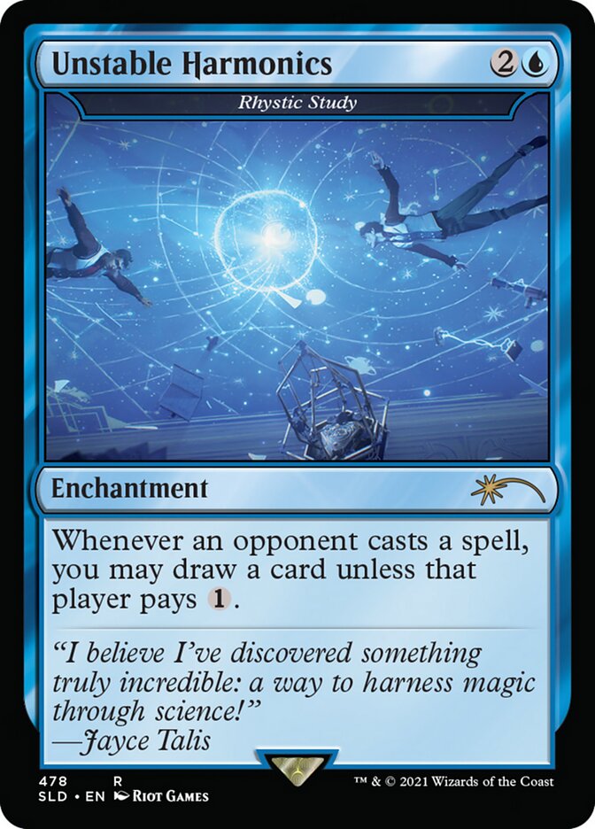 Unstable Harmonics - Rhystic Study (478) - Secret Lair Drop (SLD)