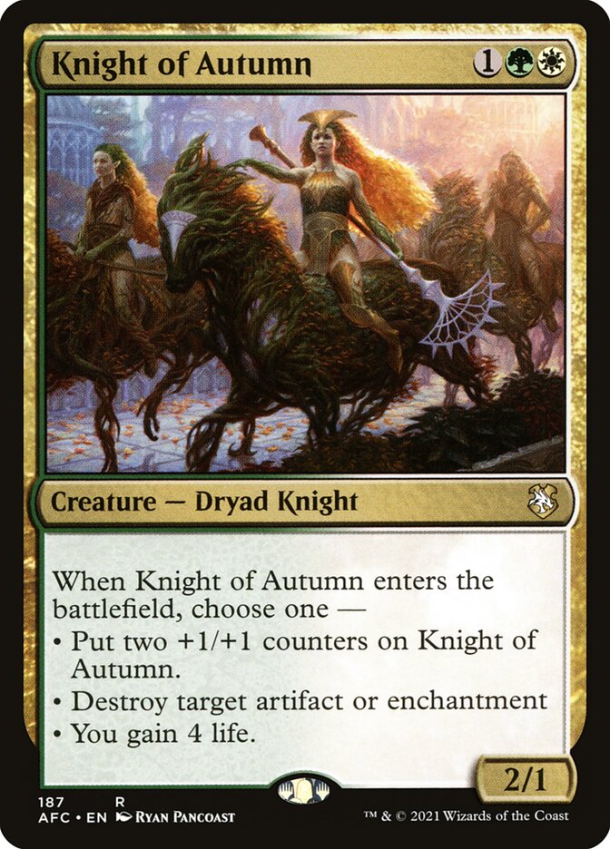 Knight of Autumn (187) - Forgotten Realms Commander (AFC)