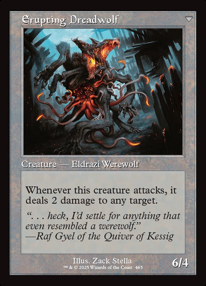 Smoldering Werewolf // Erupting Dreadwolf (465) - Innistrad Remastered (INR)