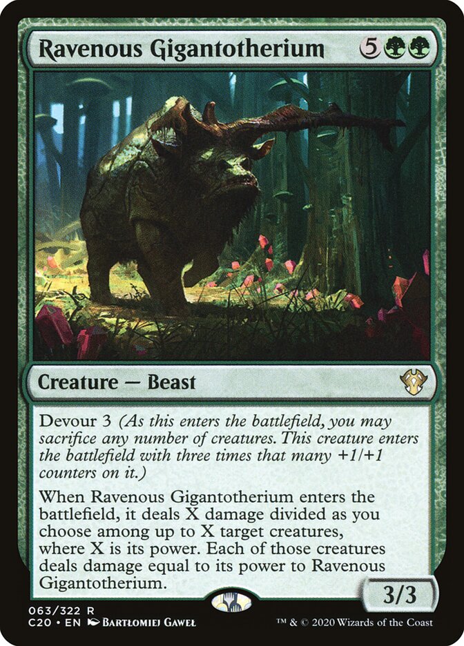 Ravenous Gigantotherium (63) - Commander 2020 (C20)