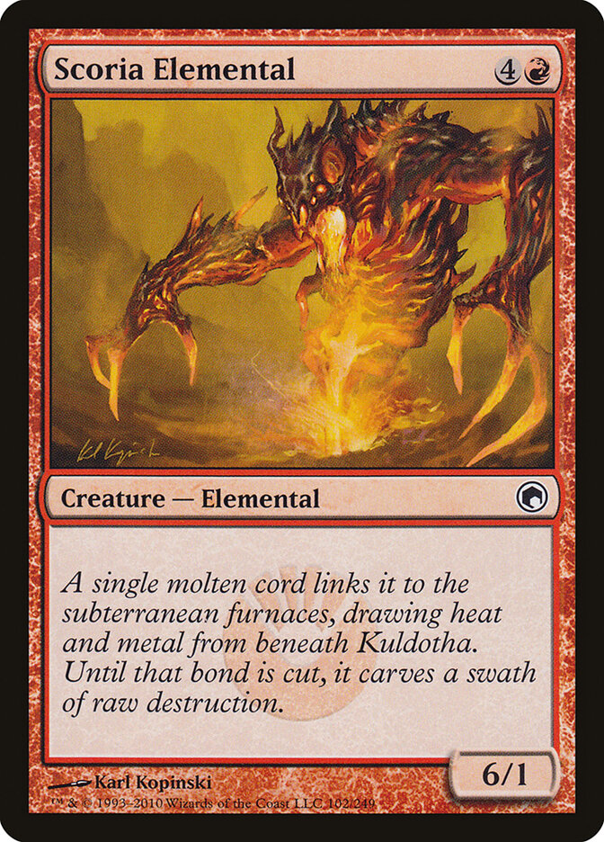 Scoria Elemental (102) - Scars of Mirrodin (SOM)