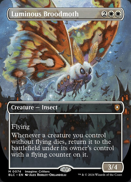 Luminous Broodmoth (74) - Bloomburrow Commander (BLC)