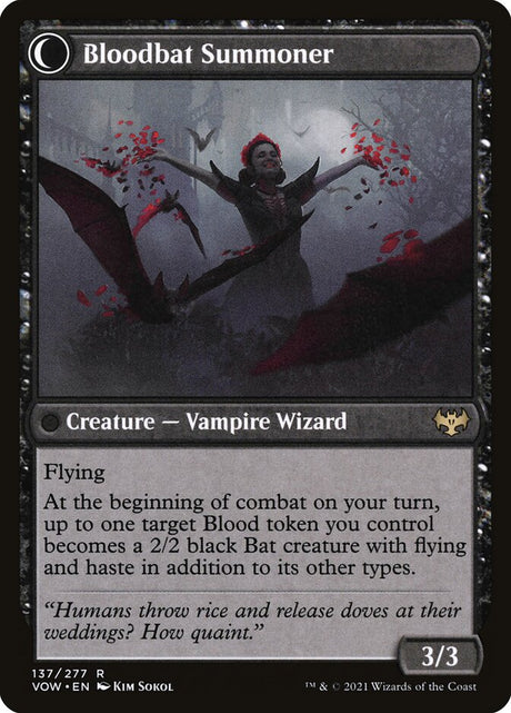 Voldaren Bloodcaster // Bloodbat Summoner (137) - Innistrad: Crimson Vow (VOW)