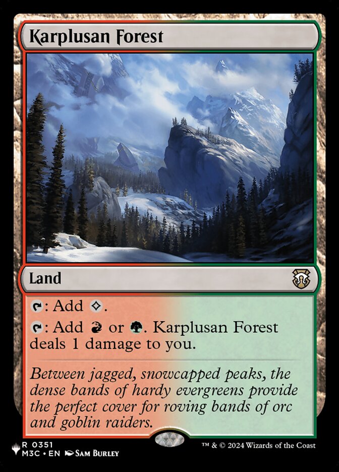 Karplusan Forest (M3C-351) - The List (PLST)