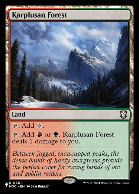 Karplusan Forest (M3C-351) - The List (PLST)
