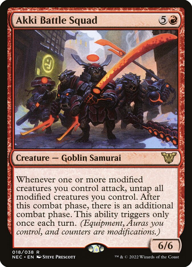 Akki Battle Squad (18) - Neon Dynasty Commander (NEC)