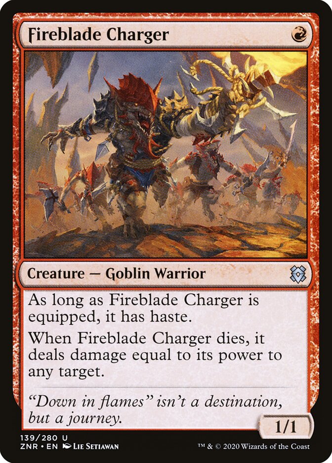 Fireblade Charger (139) - Zendikar Rising (ZNR)