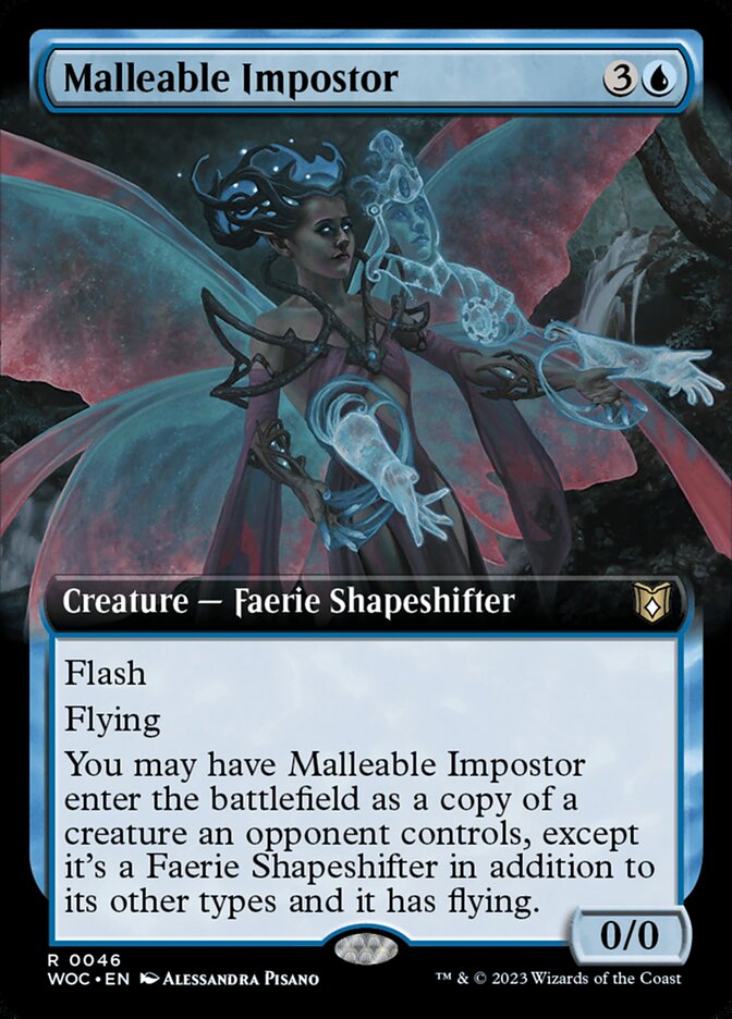 Malleable Impostor (46) - Wilds of Eldraine Commander (WOC)