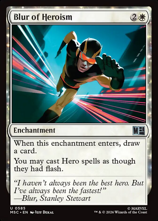 Blur of Heroism (585) - Marvel Super Heroes Commander (MSC)