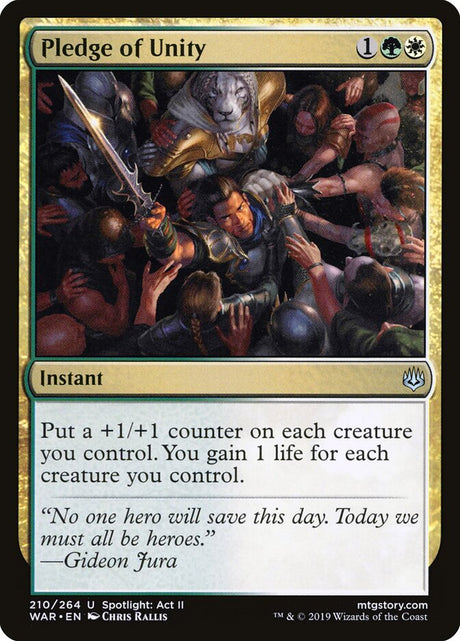 Pledge of Unity (210) - War of the Spark (WAR)