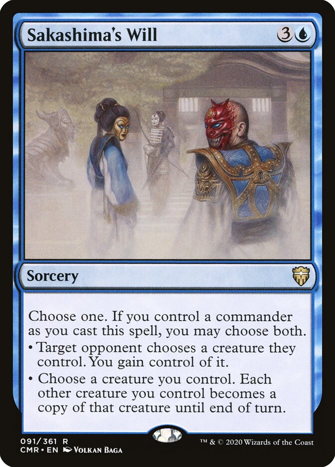 Sakashima's Will (91) - Commander Legends (CMR)