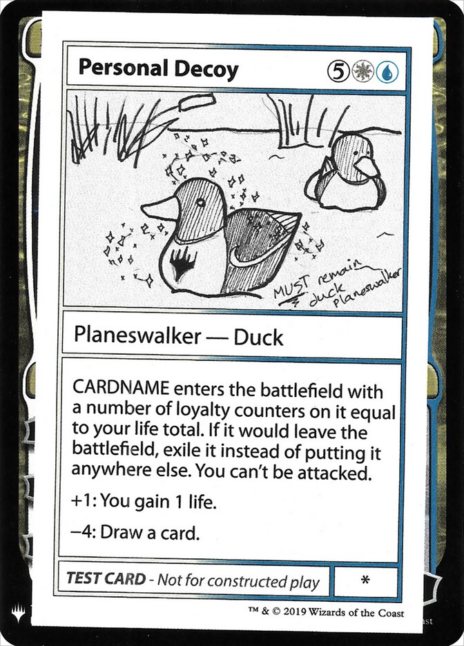 Personal Decoy (96) - Mystery Booster Playtest Cards 2019 (CMB1)