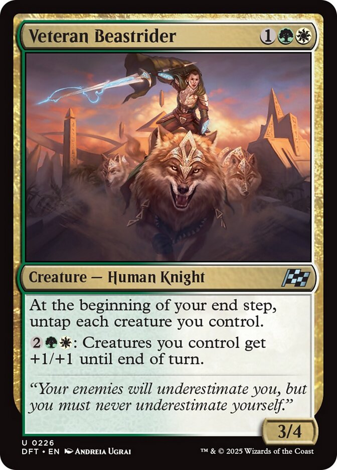 Veteran Beastrider - [Foil] Aetherdrift (DFT)