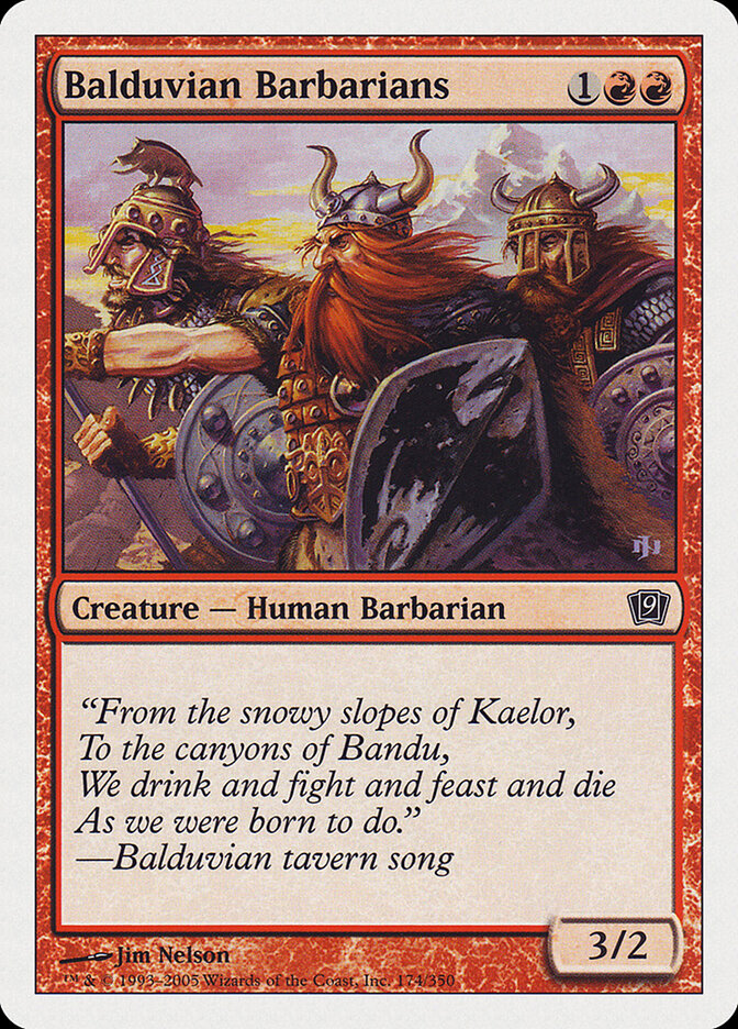 Balduvian Barbarians (174) - Ninth Edition (9ED)