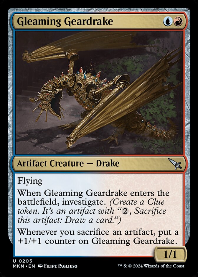 Gleaming Geardrake (205) - Murders at Karlov Manor (MKM)