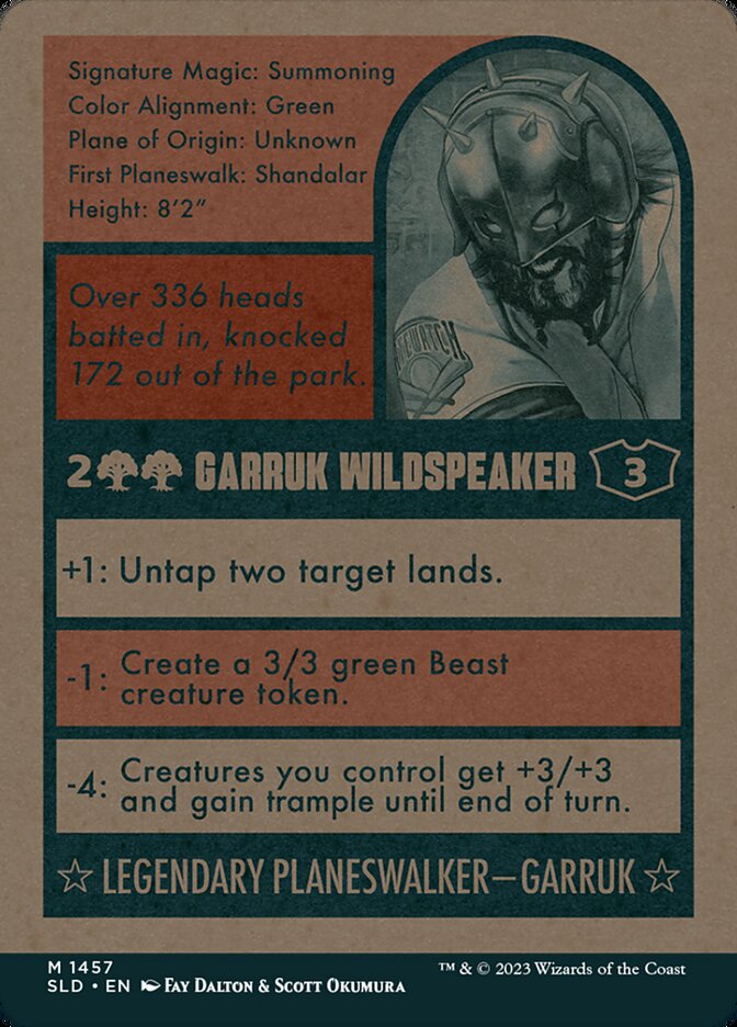 Garruk Wildspeaker // Garruk Wildspeaker (1457) - Secret Lair Drop (SLD)