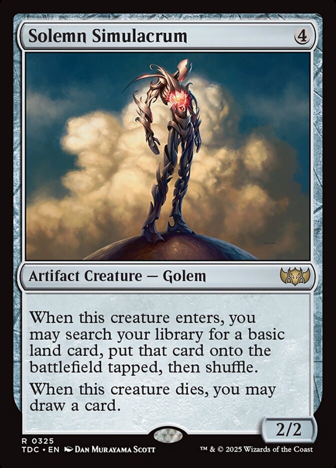 Solemn Simulacrum - Tarkir: Dragonstorm Commander (TDC)