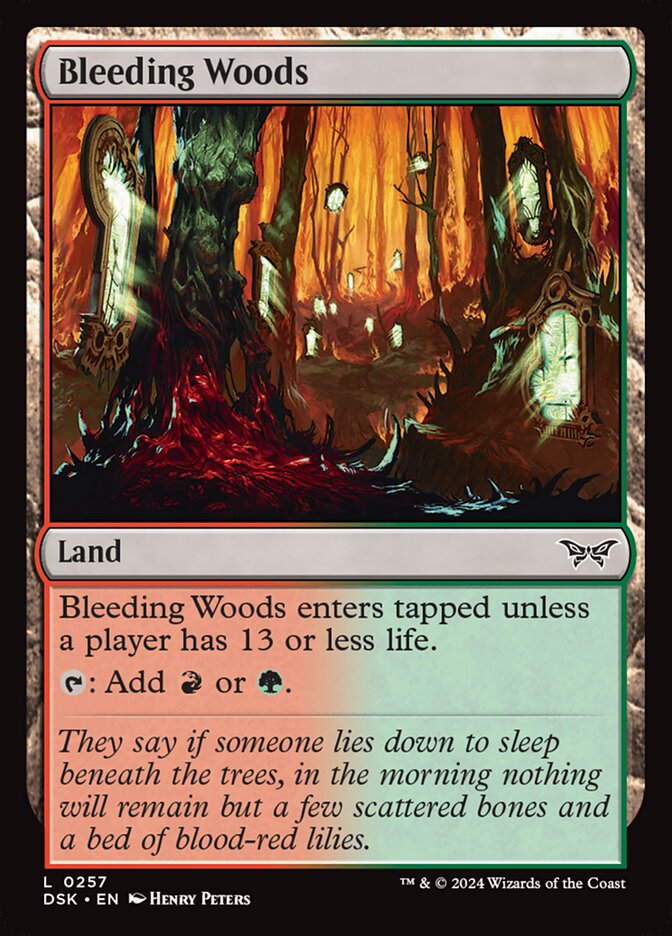 Bleeding Woods (257) - Duskmourn: House of Horror (DSK)