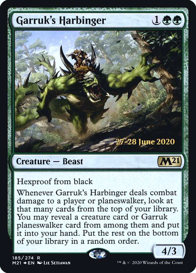 Garruk's Harbinger (185s) - Core Set 2021 Promos (PM21)