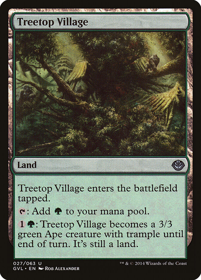 Treetop Village (27) - Duel Decks Anthology: Garruk vs. Liliana (GVL)