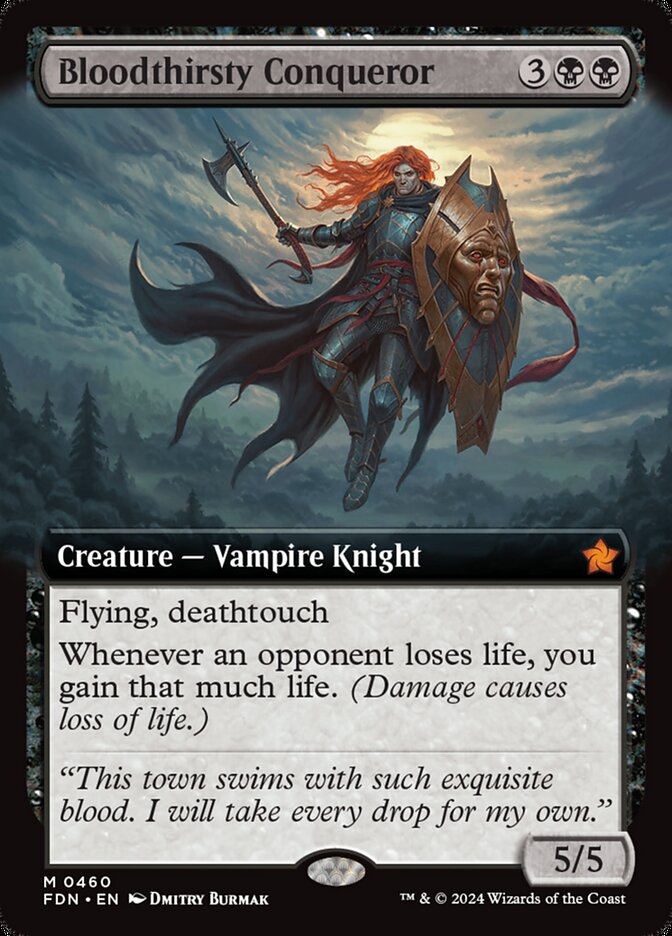Bloodthirsty Conqueror - [Foil, Extended Art] Foundations (FDN)