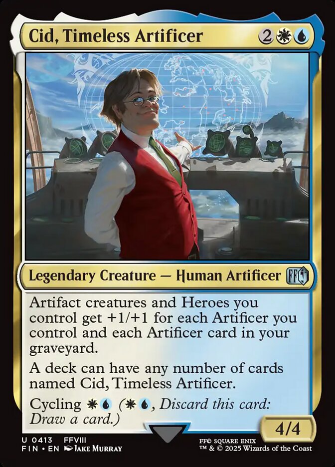 Cid, Timeless Artificer (413) - [Foil] Final Fantasy (FIN)