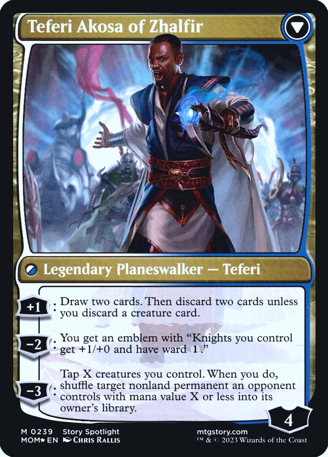 Invasion of New Phyrexia // Teferi Akosa of Zhalfir (239s) - March of the Machine Promos (PMOM)