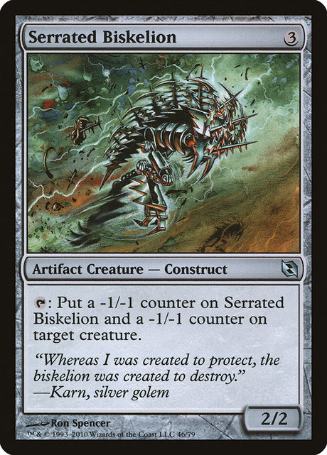 Serrated Biskelion (46) - Duel Decks: Elspeth vs. Tezzeret (DDF)