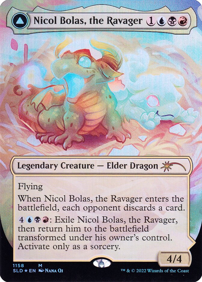 Nicol Bolas, the Ravager // Nicol Bolas, the Arisen (1158) - Secret Lair Drop (SLD)