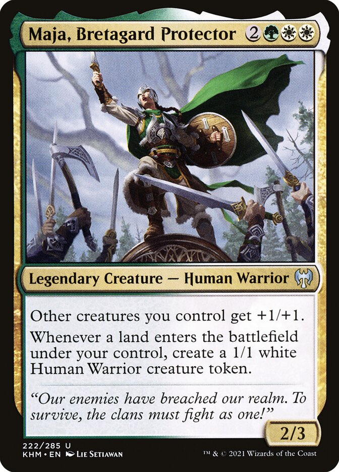 Maja, Bretagard Protector (222) - Kaldheim (KHM)