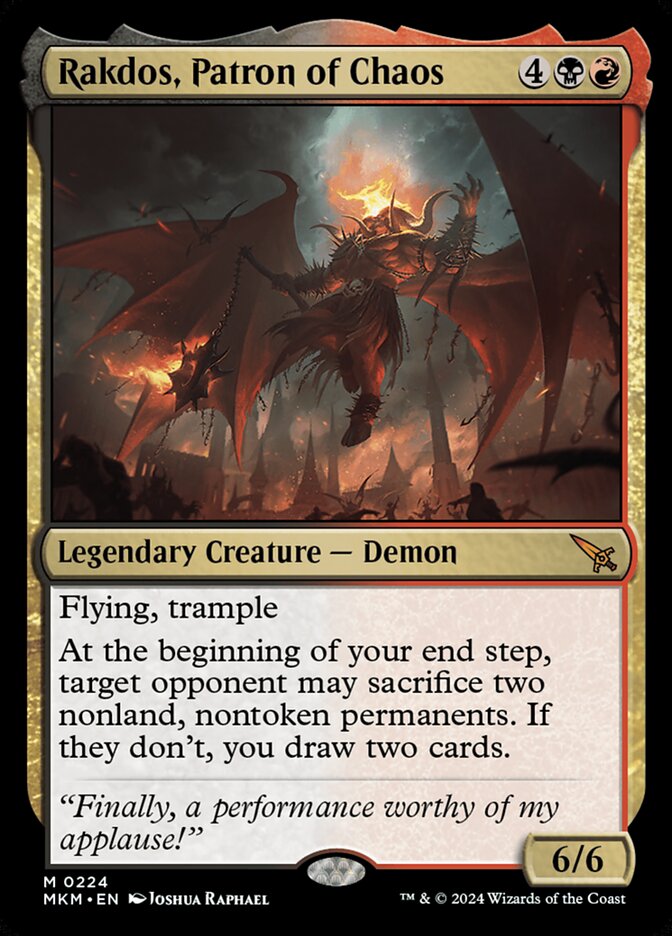 Rakdos, Patron of Chaos (224) - Murders at Karlov Manor (MKM)