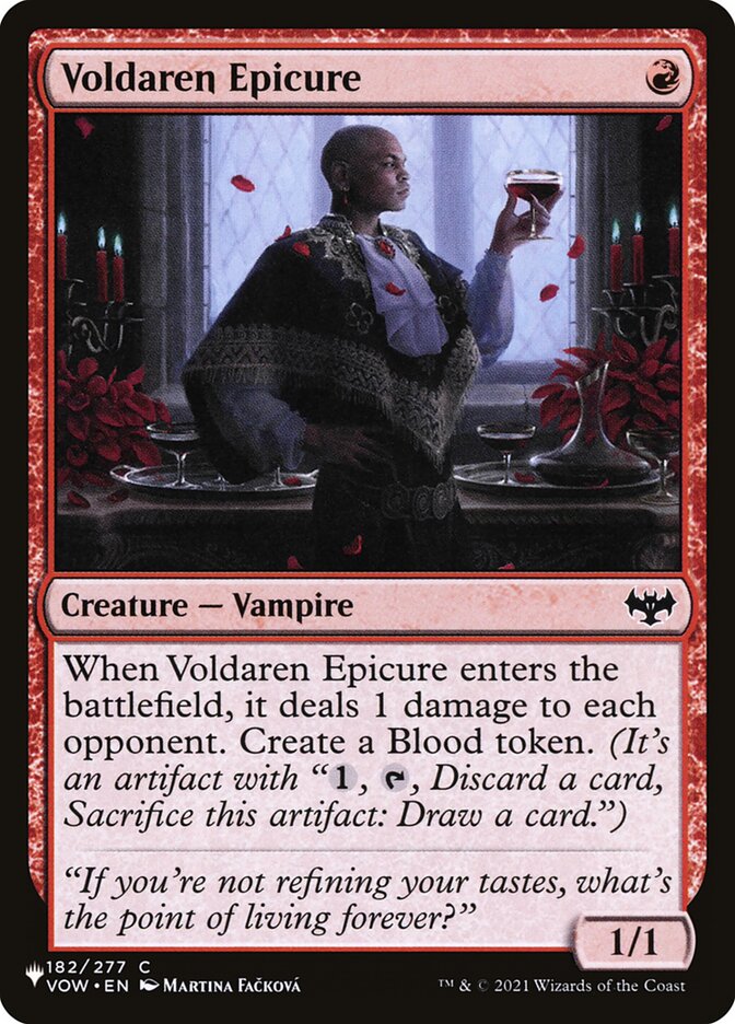 Voldaren Epicure (VOW-182) - The List (PLST)