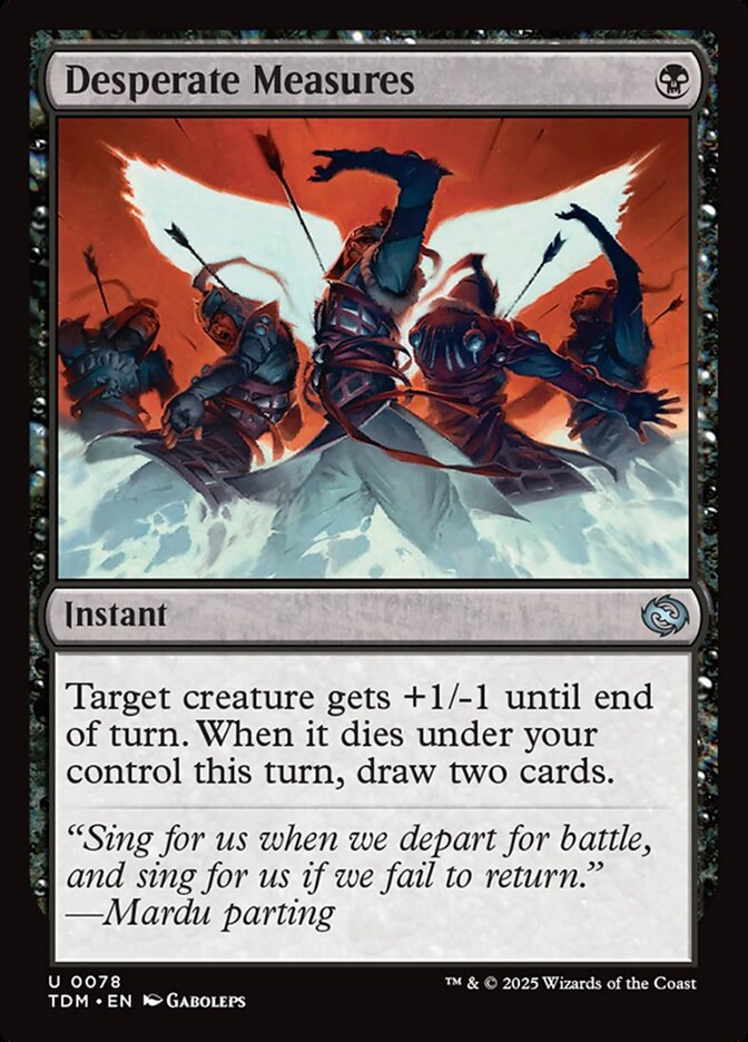 Desperate Measures (78) - Tarkir: Dragonstorm (TDM)